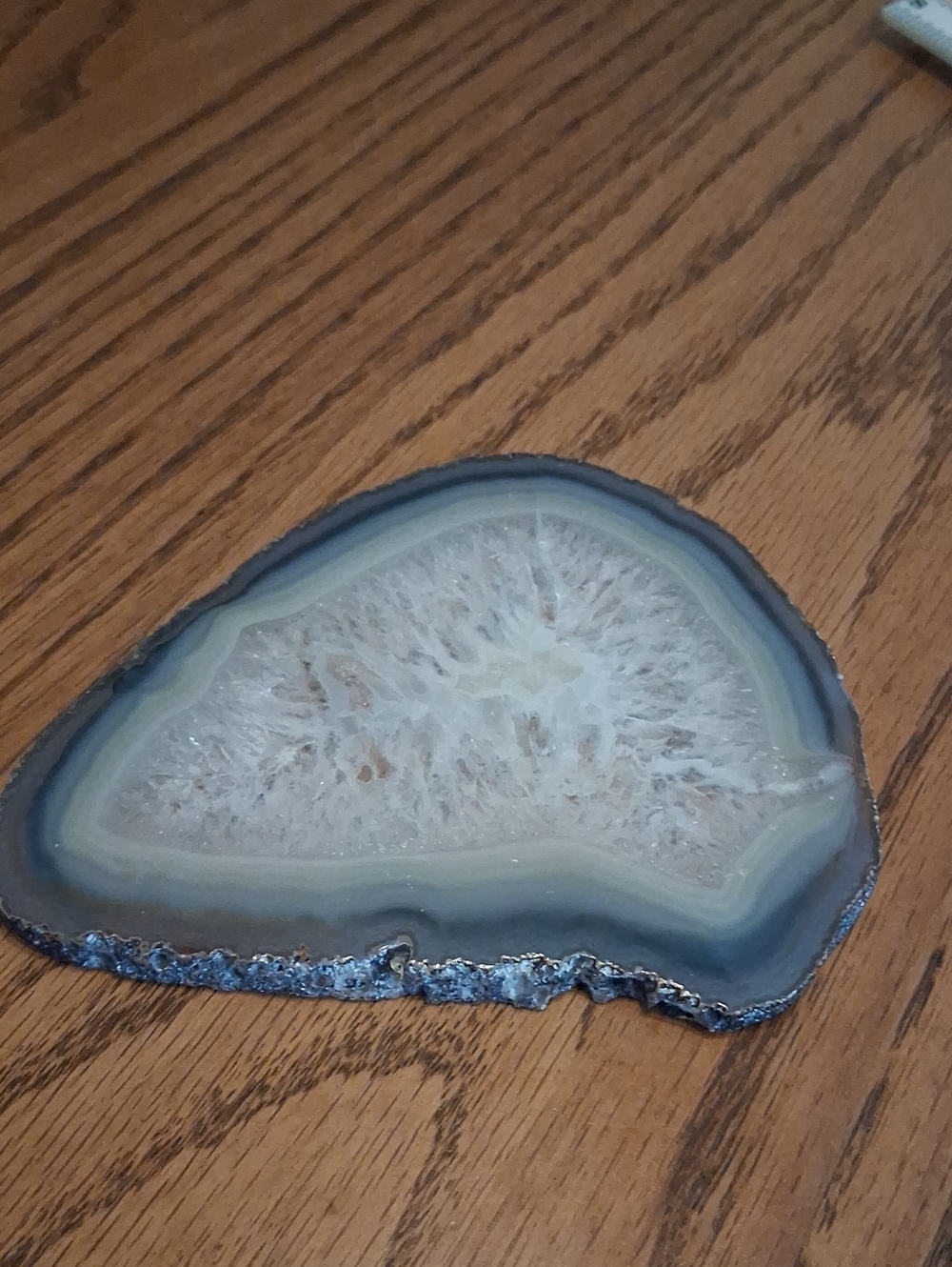 Agate Geode Slab/ Slice Blue
